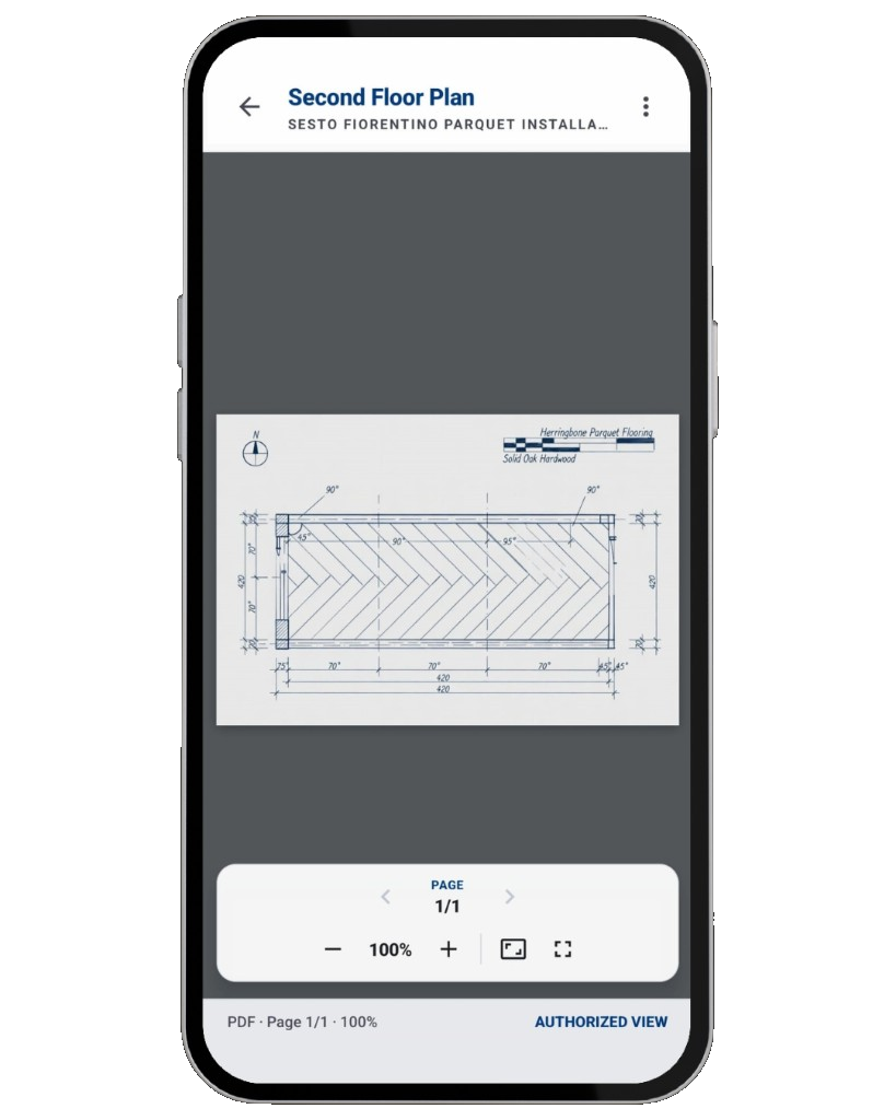 Construkt PDF drawing viewer — view floor plans and technical drawings on the job site